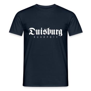 Duisburg Stadt Industrie Kohle Ruhrpott - Männer T-Shirt - Navy - Vorne - AI Model Male 178 light (178cm)