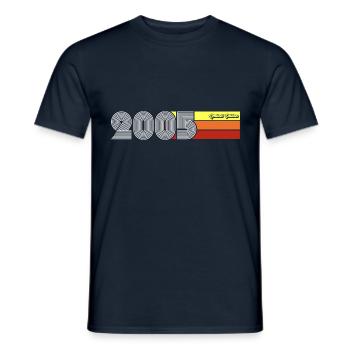 2005 Anniversaire né en 2005 Retro Vintage - T-shirt homme - marine - Devant - AI Model Male 178 light (178cm)