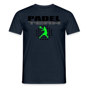 Padel-Mannschaft - Männer T-Shirt - Navy - Vorne - AI Model Male 178 light (178cm)
