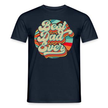 Meilleur cadeau de papa de la fête des pères - T-shirt homme - marine - Devant - AI Model Male 178 light (178cm)