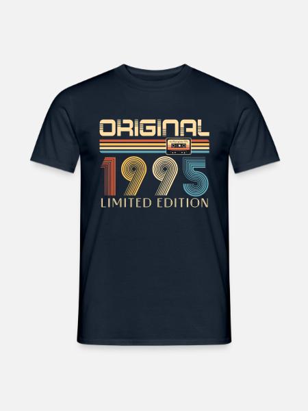 30th Birthday Original 1995 30 Years Old Gift - Men's T-Shirt - navy