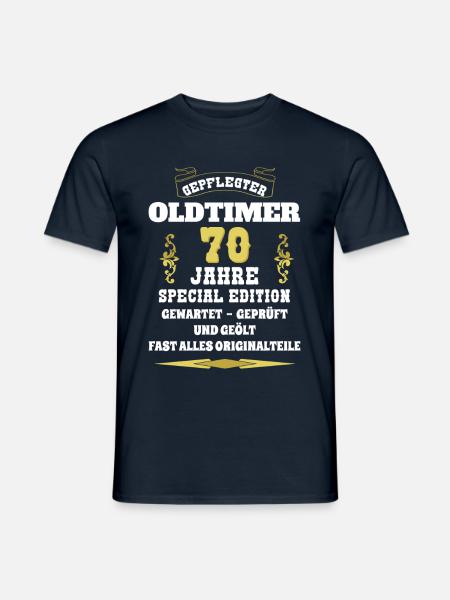 Oldtimer 70. Geburtstag - Männer T-Shirt - Navy