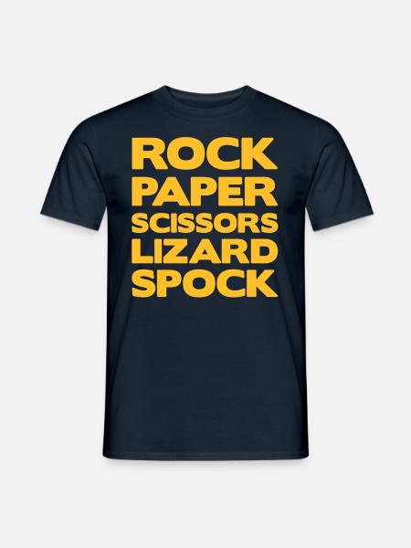 RockPaper - Men's T-Shirt - navy
