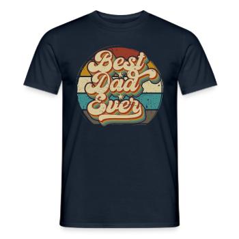 Meilleur cadeau de papa de la fête des pères - T-shirt homme - marine - Devant - AI Model Male 178 light (178cm)