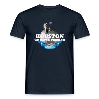 Houston we have a problem - Männer T-Shirt - Navy - Vorne - AI Model Male 178 light (178cm)