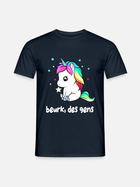Beurk des gens - T-shirt homme - marine