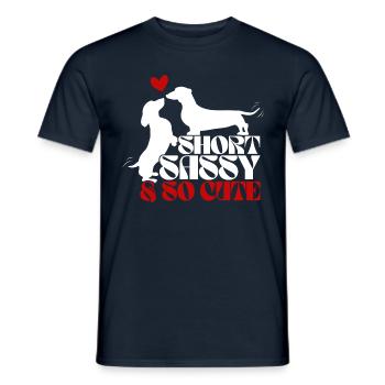 Dachshund Dog Dachshund Dog Breed Dachshund - Men's T-Shirt - navy - Front - AI Model Male 178 light (178cm)