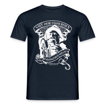 Fishermen WH - Männer T-Shirt - Navy - Vorne - AI Model Male 178 light (178cm)
