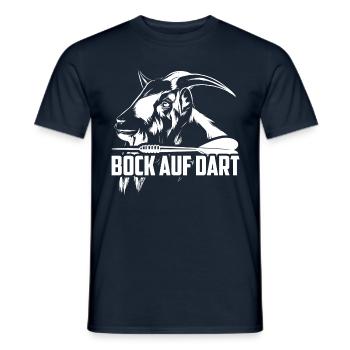 Bock auf Dart Dartspieler Geschenk - Männer T-Shirt - Navy - Vorne - AI Model Male 178 light (178cm)