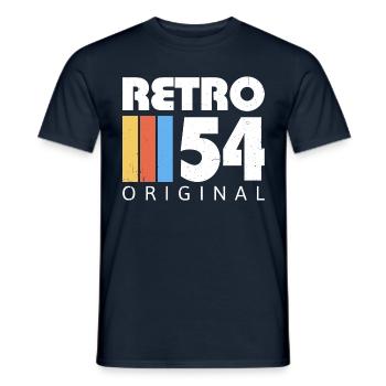 1954 Anniversaire Né En 1954 Rétro Vintage - T-shirt homme - marine - Devant - AI Model Male 178 light (178cm)