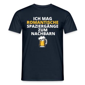 Spaziergänge zum Nachbarn Nachbarschaft Einweihung - Männer T-Shirt - Navy - Vorne - AI Model Male 178 light (178cm)