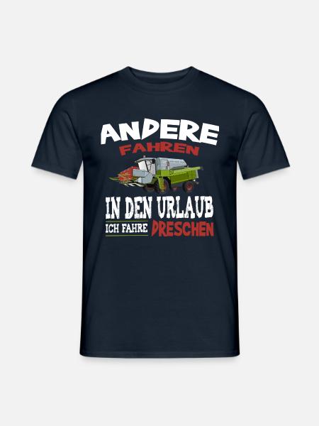Mähdrescher Maehdrescher Landwirt Bauer - Männer T-Shirt - Navy