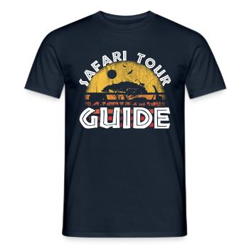 Safari Tour Guide Kostüm Afrika Zoo Tour Reise - Männer T-Shirt - Navy - Vorne - AI Model Male 178 light (178cm)
