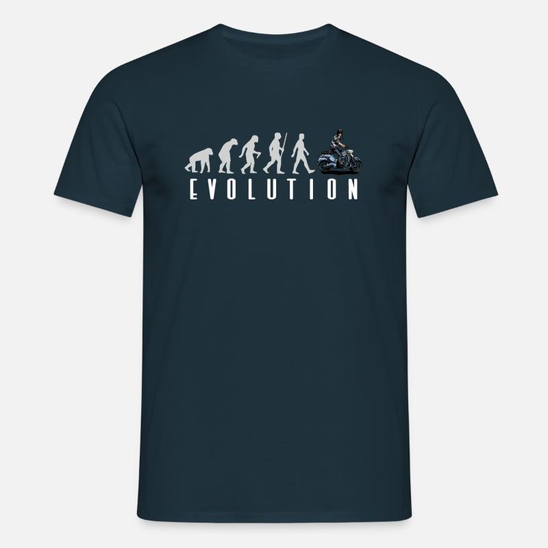 Moped Mofa Evolution DS50 - Männer T-Shirt - Navy