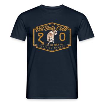 20 ans The Old Balls Club Membre du 20e anniversaire - T-shirt homme - marine - Devant - AI Model Male 178 light (178cm)
