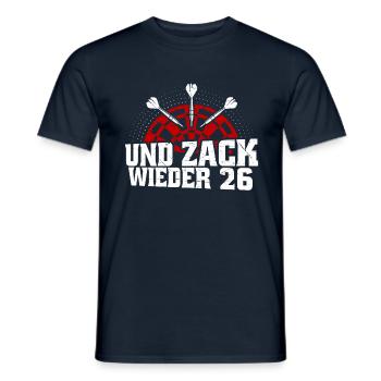 Funny Dart Saying Dartboard Dart Gift - Men's T-Shirt - navy - Front - AI Model Male 178 light (178cm)