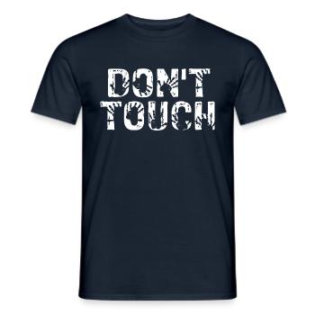 Dont touch pregnant pregnancy baby - Men's T-Shirt - navy - Front - AI Model Male 178 light (178cm)