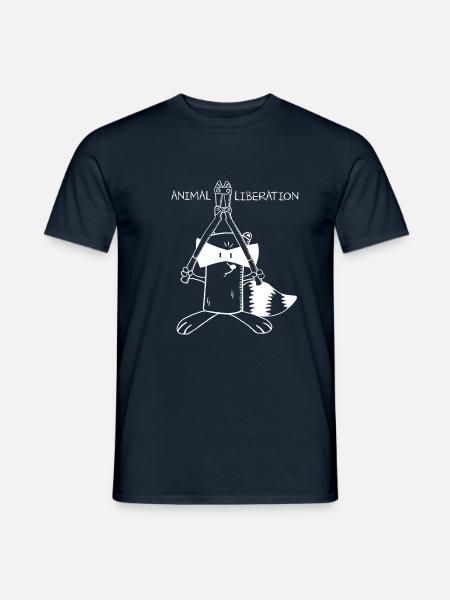 Animal-Liberation - Männer T-Shirt - Navy