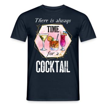 Cocktail Cocktails Drink Summer Summer Saying - Men's T-Shirt - navy - Front - AI Model Male 178 light (178cm)