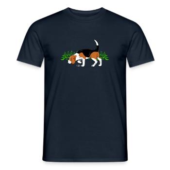 beaglevainmetsassa - T-shirt homme - marine - Devant - AI Model Male 178 light (178cm)