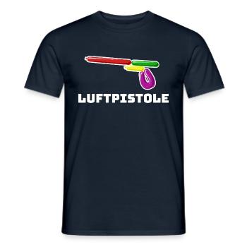 Luftpistole lustig Sportschuetze Schuetzenverein - Männer T-Shirt - Navy - Vorne - AI Model Male 178 light (178cm)