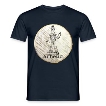 Athéna Déesse Mythologie grecque - T-shirt homme - marine - Devant - AI Model Male 178 light (178cm)