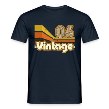 2006 Birthday born in 2006 Retro Vintage - Men's T-Shirt - navy - Front - AI Model Male 178 light (178cm)
