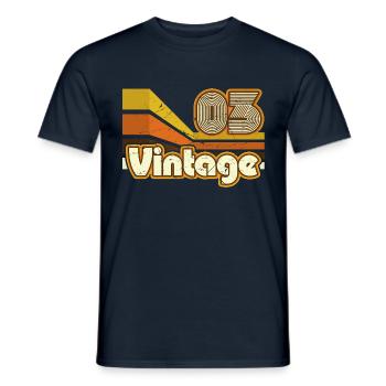 2003 Birthday born in 2003 Retro Vintage - Men's T-Shirt - navy - Front - AI Model Male 178 light (178cm)