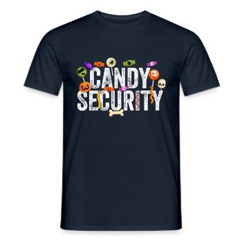 Candy Security Halloween Costume Parents Funny - Men's T-Shirt - navy - Front - AI Model Male 178 light (178cm)