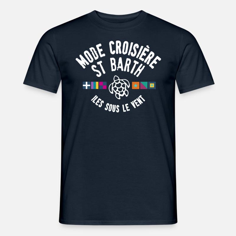 Mode Croisière St Barth - T-shirt homme - marine