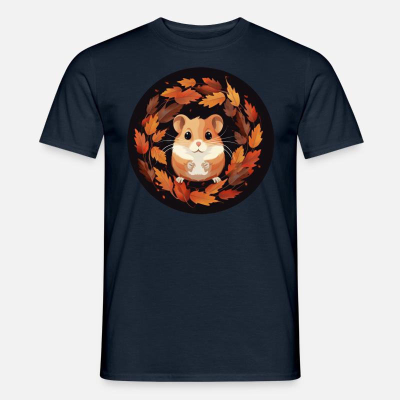 Herbsthamster - Männer T-Shirt - Navy