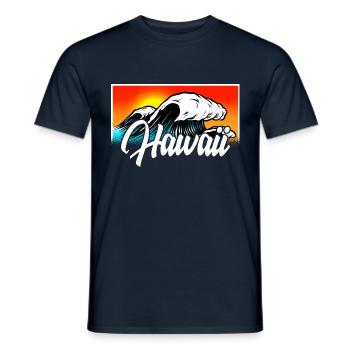 Hawaii Surfer Wellen Wellenreiten Sommer Urlaub. - Männer T-Shirt - Navy - Vorne - AI Model Male 178 light (178cm)