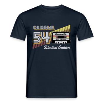 1954 Vintage Anniversaire Rétro Vintage Cadeau - T-shirt homme - marine - Devant - AI Model Male 178 light (178cm)