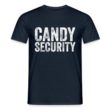 Candy Security Halloween Costume Parents Funny - Men's T-Shirt - navy - Front - AI Model Male 178 light (178cm)