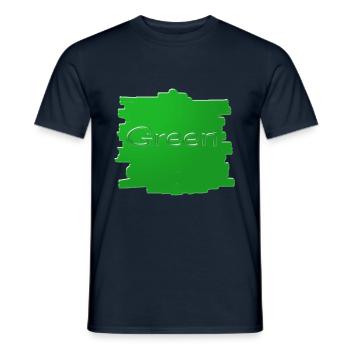 Vert - T-shirt homme - marine - Devant - AI Model Male 178 light (178cm)