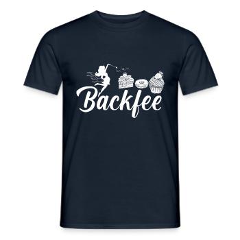Backfee Hobbybäcker Bäckerin Backen Cupcake Muffin - Männer T-Shirt - Navy - Vorne - AI Model Male 178 light (178cm)