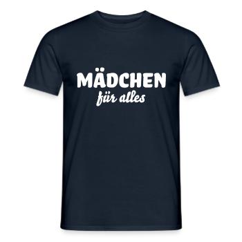 Mädchen für alles - Männer T-Shirt - Navy - Vorne - AI Model Male 178 light (178cm)