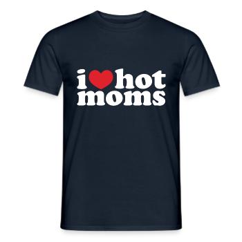 J’adore les mamans chaudes - T-shirt homme - marine - Devant - AI Model Male 178 light (178cm)