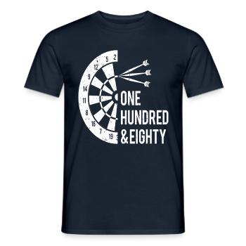 darts and beer c’est pourquoi je suis ici je lance la bière dart - T-shirt homme - marine - Devant - AI Model Male 178 light (178cm)