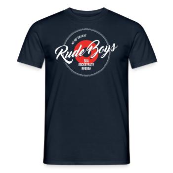 Papiers peints Rude Boys> Ska | Reggae | Rocksteady - T-shirt homme - marine - Devant - AI Model Male 178 light (178cm)