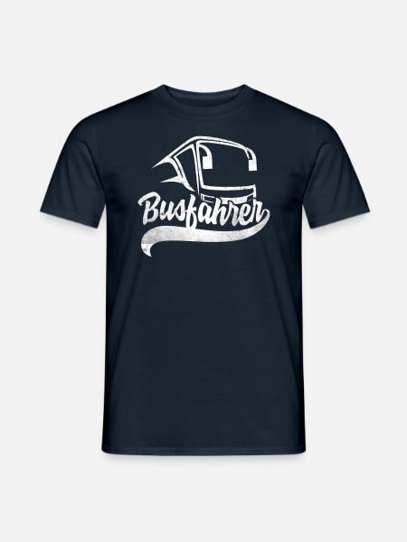 Busfahrer vintage - Männer T-Shirt - Navy