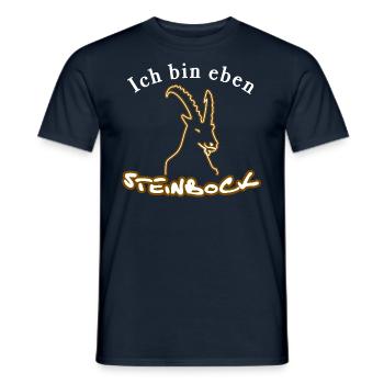 Sternzeichen Steinbock - Männer T-Shirt - Navy - Vorne - AI Model Male 178 light (178cm)