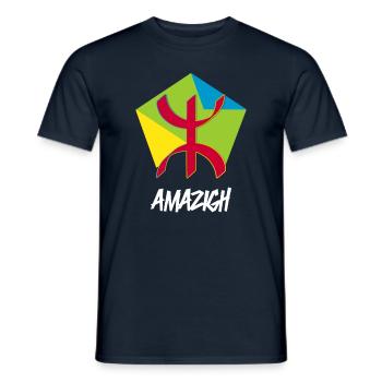 Amazigh - Männer T-Shirt - Navy - Vorne - AI Model Male 178 light (178cm)