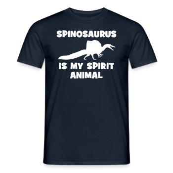 Spinosaurus is my spirit animal - Men's T-Shirt - navy - Front - AI Model Male 178 light (178cm)