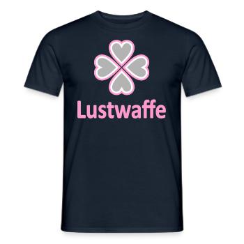 Lustwaffe - lustige Sprüche - Vers.2 - Männer T-Shirt - Navy - Vorne - AI Model Male 178 light (178cm)