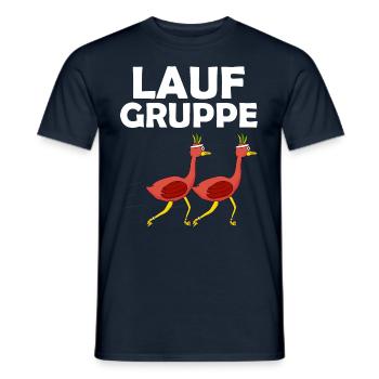 Lauf Gruppe Sport Gruppe - Männer T-Shirt - Navy - Vorne - AI Model Male 178 light (178cm)