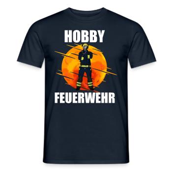 Feuerwehr Freiwillige Feuerwehr Hobby Feuerwehr - Männer T-Shirt - Navy - Vorne - AI Model Male 178 light (178cm)