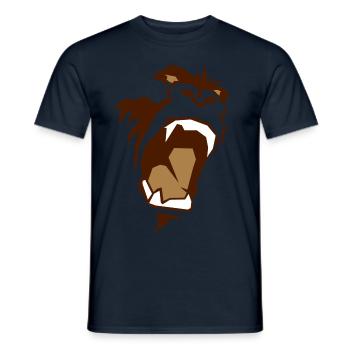 king_kong_face - T-shirt homme - marine - Devant - AI Model Male 178 light (178cm)