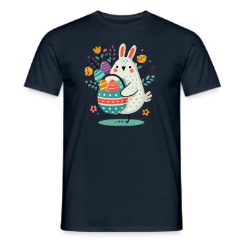 Sweet Easter motif - Men's T-Shirt - navy - Front - AI Model Male 178 light (178cm)