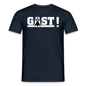 GAST! - Männer T-Shirt - Navy - Vorne - AI Model Male 178 light (178cm)